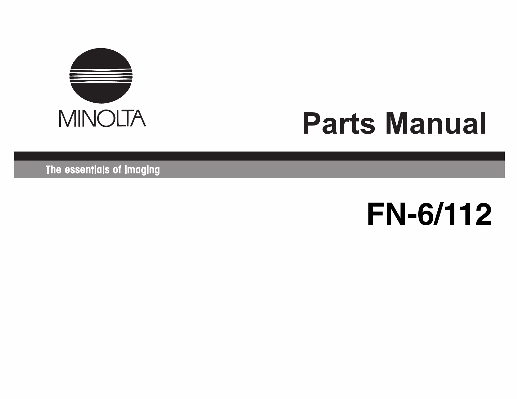 Konica-Minolta Options FN-6 Parts Manual-1